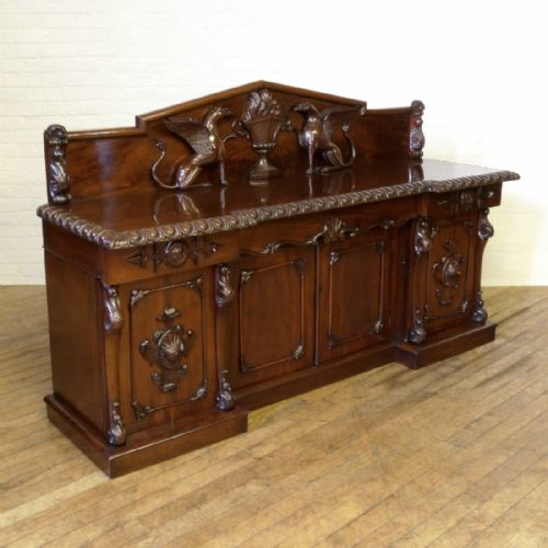 victorian mahogany sideboard - CATEGORY: ANTIQUE SIDEBOARDS - DATED 1880
