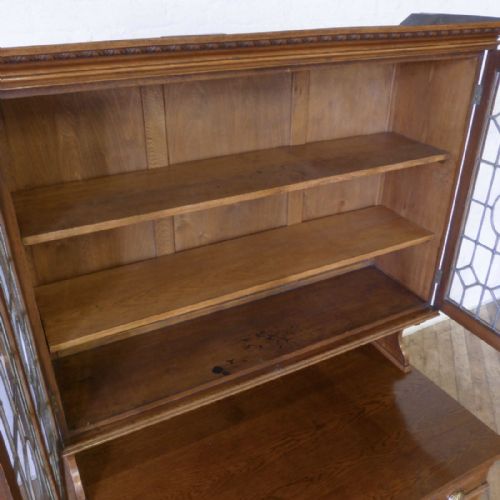 EDWARDIAN OAK BOOKCASE DESK - ADDITIONAL PHOTO 1
