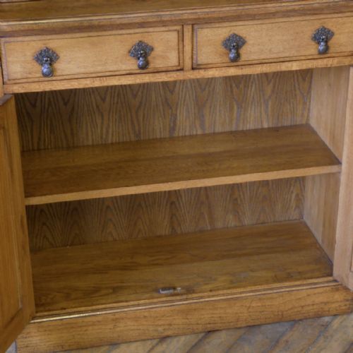 EDWARDIAN OAK BOOKCASE - ADDITIONAL PHOTO 6