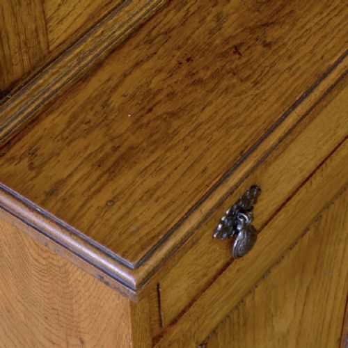 EDWARDIAN OAK BOOKCASE - ADDITIONAL PHOTO 7