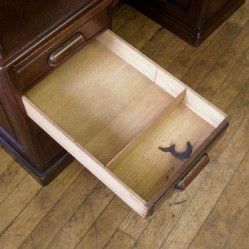 VICTORIAN OAK ROLLTOP DESK - ADDITIONAL PHOTO 6