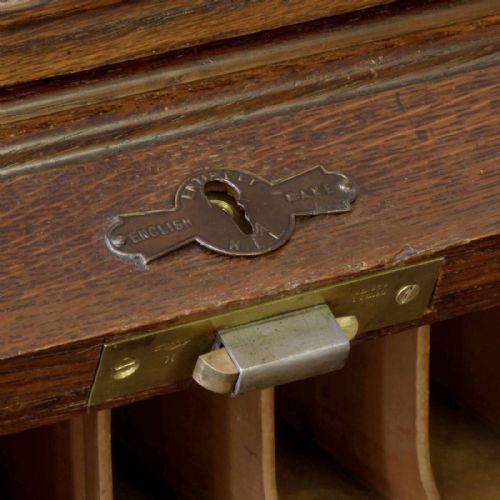 VICTORIAN OAK ROLLTOP DESK - ADDITIONAL PHOTO 9