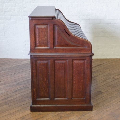 VICTORIAN OAK ROLLTOP DESK - ADDITIONAL PHOTO 14