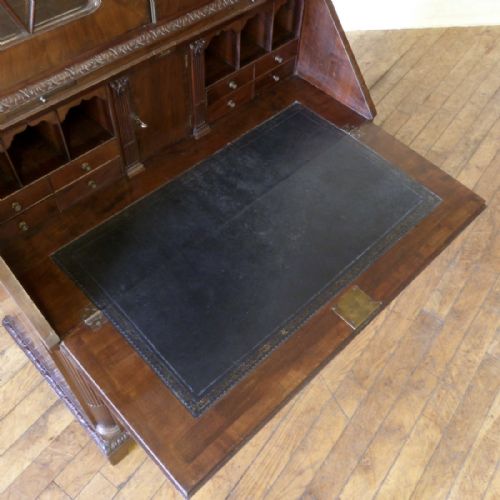 GEORGIAN MAHOGANY BUREAU BOOKCASE - ADDITIONAL PHOTO 3