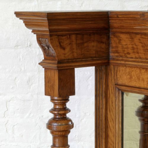 VICTORIAN POLLARD OAK SIDEBOARD - ADDITIONAL PHOTO 7