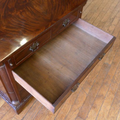 GEORGIAN MAHOGANY BUREAU BOOKCASE - ADDITIONAL PHOTO 1