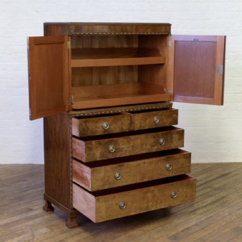 CHARLES WALKER SONS WALNUT LINEN PRESS - ADDITIONAL PHOTO 2