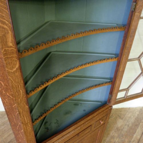 GEORGIAN OAK CORNER CUPBOARD - ADDITIONAL PHOTO 6