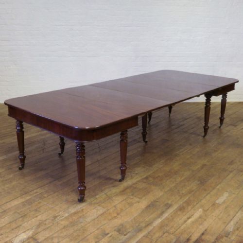 george 3rd mahogany extending table - CATEGORY: ANTIQUE TABLES - DATED GEORGIAN