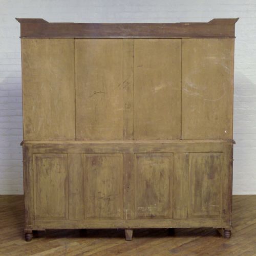 EDWARDIAN OAK BREAKFRONT BOOKCASE - ADDITIONAL PHOTO 14