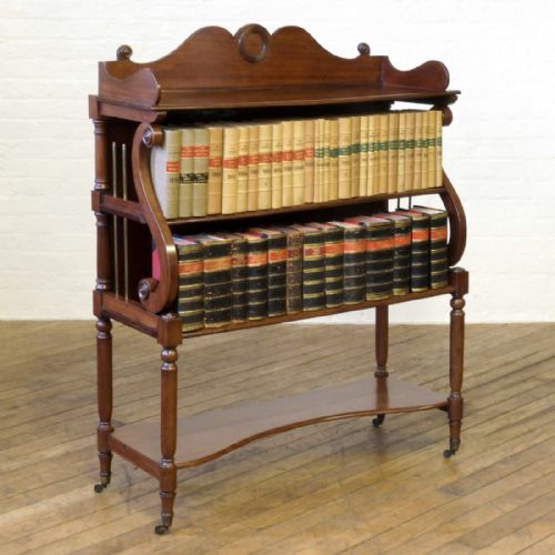 large regency mahogany whatnot - CATEGORY: ANTIQUE FURNITURE - DATED REGENCY