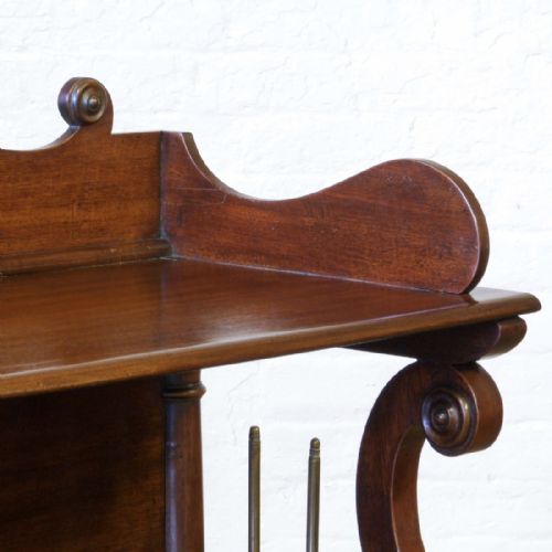 LARGE REGENCY MAHOGANY WHATNOT - ADDITIONAL PHOTO 4