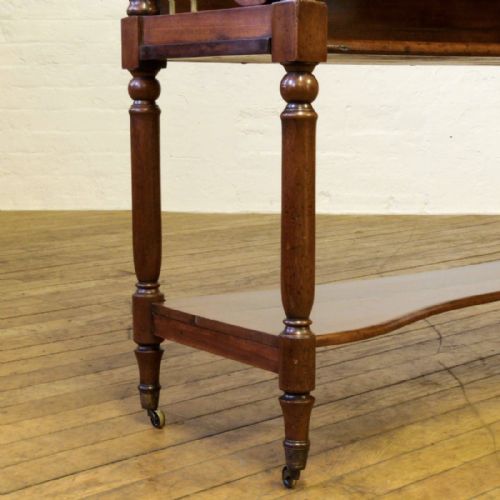 LARGE REGENCY MAHOGANY WHATNOT - ADDITIONAL PHOTO 11
