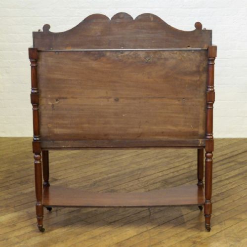 LARGE REGENCY MAHOGANY WHATNOT - ADDITIONAL PHOTO 13