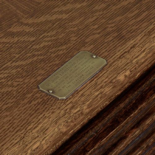 EDWARDIAN OAK ROLL TOP DESK - ADDITIONAL PHOTO 11