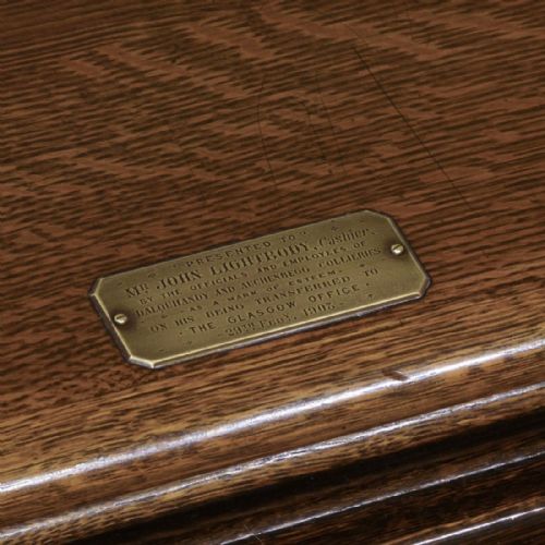 EDWARDIAN OAK ROLL TOP DESK - ADDITIONAL PHOTO 12