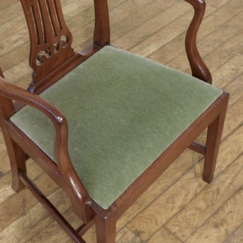 SET OF EIGHT SHERATON STYLE MAHOGANY CHAIRS - ADDITIONAL PHOTO 7