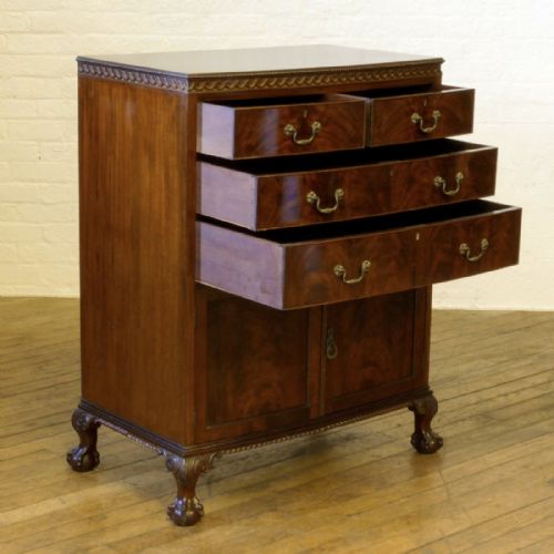 CHIPPENDALE STYLE MAHOGANY TALLBOY - ADDITIONAL PHOTO 5