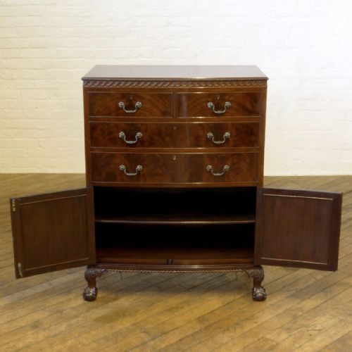 CHIPPENDALE STYLE MAHOGANY TALLBOY - ADDITIONAL PHOTO 9
