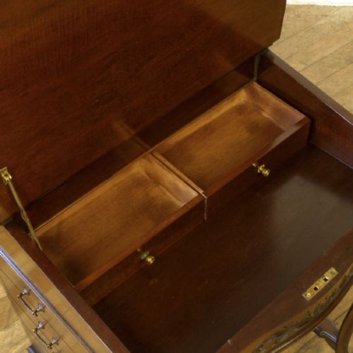 VICTORIAN MAHOGANY DAVENPORT - ADDITIONAL PHOTO 2