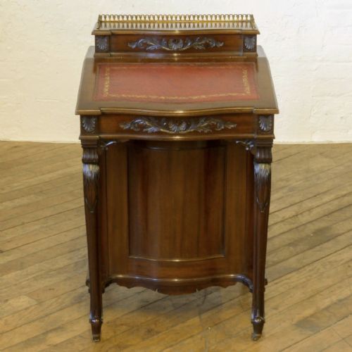 VICTORIAN MAHOGANY DAVENPORT - ADDITIONAL PHOTO 7