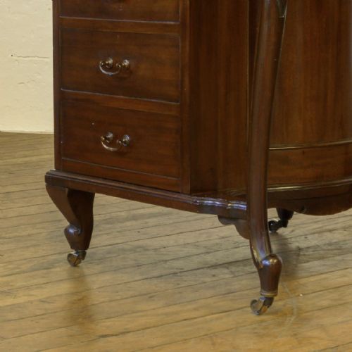 VICTORIAN MAHOGANY DAVENPORT - ADDITIONAL PHOTO 13