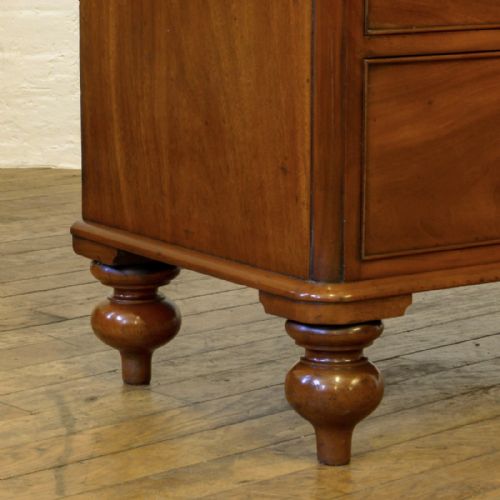 VICTORIAN MAHOGANY CHEST OF DRAWERS - ADDITIONAL PHOTO 3