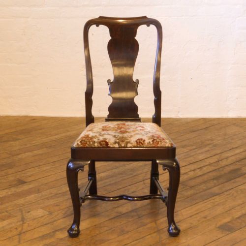 SET OF SIX QUEEN ANNE STYLE MAHOGANY CHAIRS - ADDITIONAL PHOTO 2