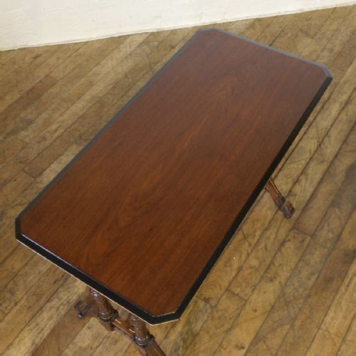 AESTHETIC MOVEMENT WALNUT CARD TABLE - ADDITIONAL PHOTO 7