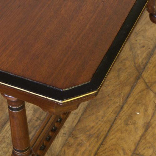 AESTHETIC MOVEMENT WALNUT CARD TABLE - ADDITIONAL PHOTO 8