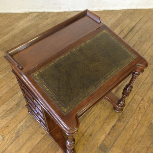 VICTORIAN MAHOGANY DAVENPORT - ADDITIONAL PHOTO 6