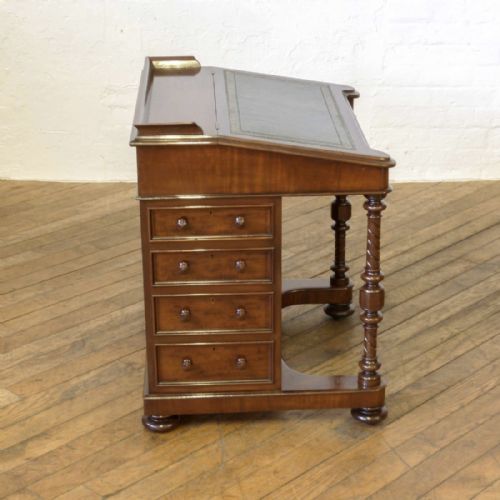 VICTORIAN MAHOGANY DAVENPORT - ADDITIONAL PHOTO 10