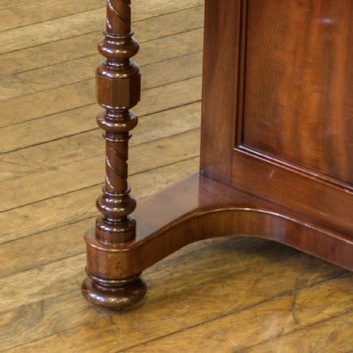 VICTORIAN MAHOGANY DAVENPORT - ADDITIONAL PHOTO 14