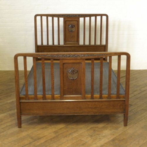EDWARDIAN OAK BEDSTEAD - ADDITIONAL PHOTO 1