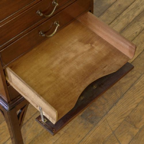 EDWARDIAN MAHOGANY MUSIC CABINET - ADDITIONAL PHOTO 4