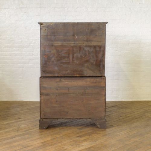 GEORGE III MAHOGANY CHEST ON CHEST - ADDITIONAL PHOTO 8