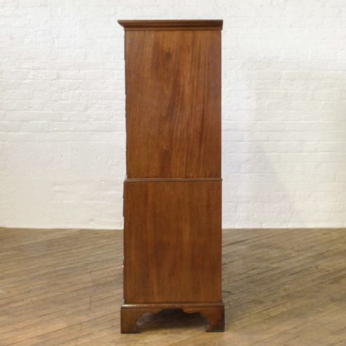 GEORGE III MAHOGANY CHEST ON CHEST - ADDITIONAL PHOTO 9