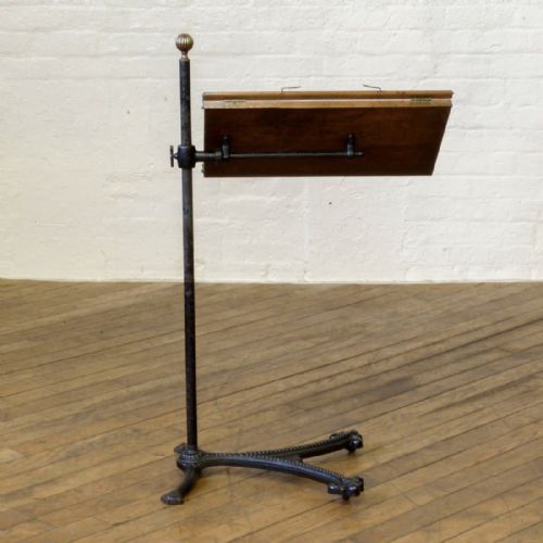 VICTORIAN IRON MUSIC STAND - ADDITIONAL PHOTO 1