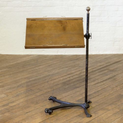 victorian iron music stand - CATEGORY: ANTIQUE MISCELLANEOUS - DATED VICTORIAN
