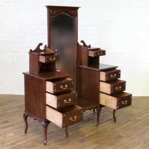 VICTORIAN MAHOGANY DRESSING TABLE - ADDITIONAL PHOTO 3