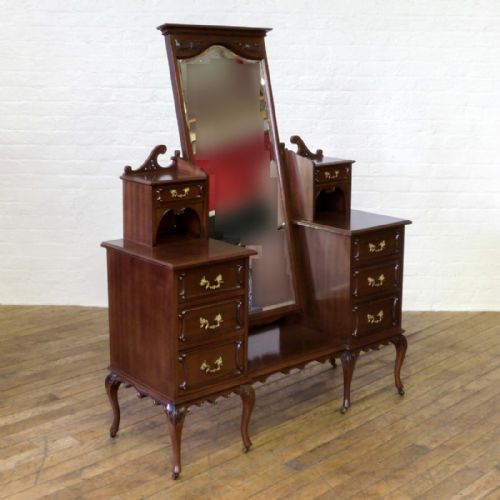 VICTORIAN MAHOGANY DRESSING TABLE - ADDITIONAL PHOTO 9