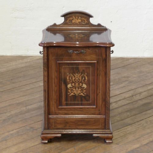 EDWARDIAN ROSEWOOD COAL PURDONIUM - ADDITIONAL PHOTO 1