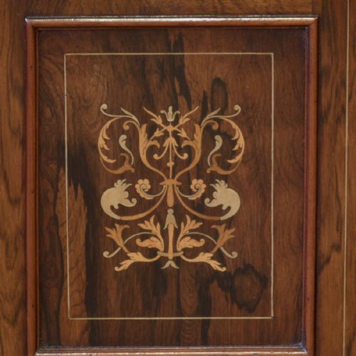 EDWARDIAN ROSEWOOD COAL PURDONIUM - ADDITIONAL PHOTO 2