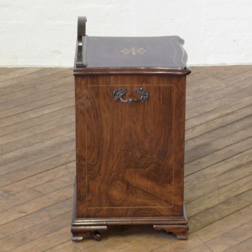EDWARDIAN ROSEWOOD COAL PURDONIUM - ADDITIONAL PHOTO 8