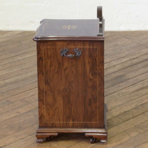 EDWARDIAN ROSEWOOD COAL PURDONIUM - ADDITIONAL PHOTO 11