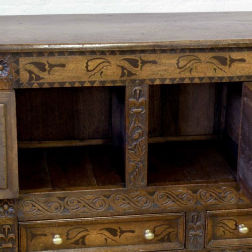 VICTORIAN CAROLEAN STYLE OAK CUPBOARD - ADDITIONAL PHOTO 1