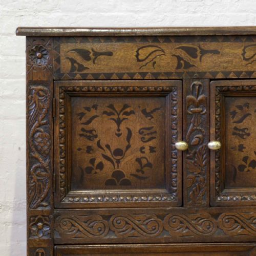 VICTORIAN CAROLEAN STYLE OAK CUPBOARD - ADDITIONAL PHOTO 10