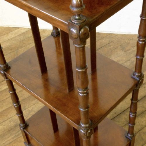 GEORGIAN MAHOGANY WHATNOT - ADDITIONAL PHOTO 1