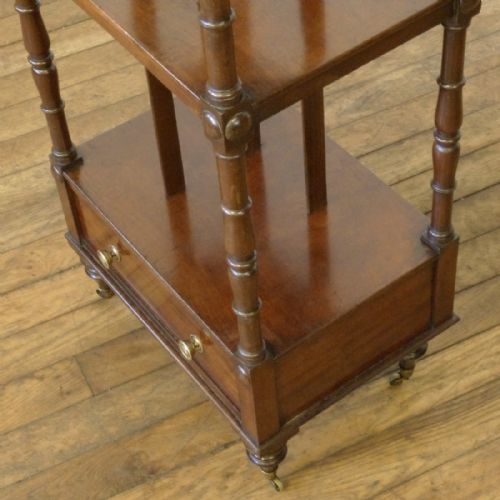 GEORGIAN MAHOGANY WHATNOT - ADDITIONAL PHOTO 2