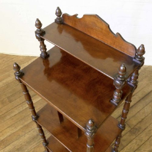 GEORGIAN MAHOGANY WHATNOT - ADDITIONAL PHOTO 3